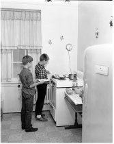 Two boys in the kitchen